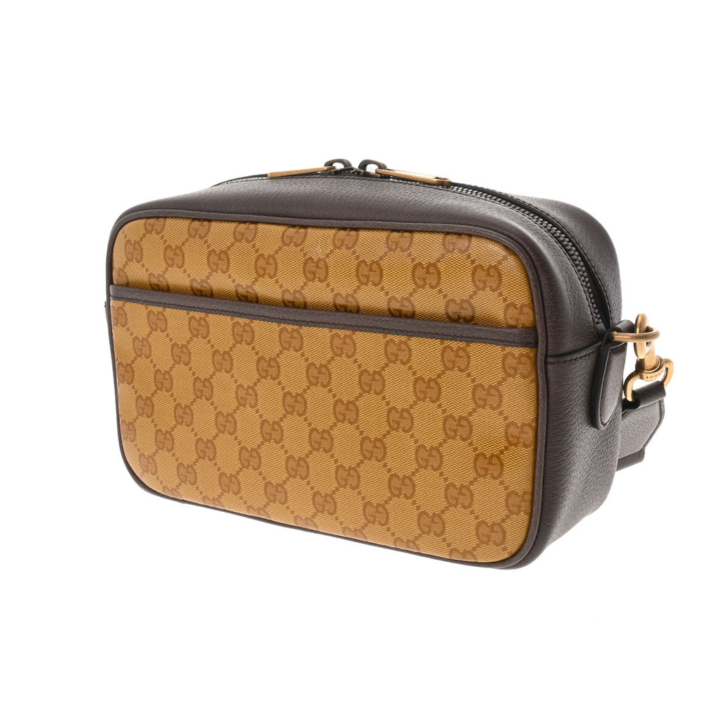 Gucci Shoulder Brown Adidas Bag Leather Canvas Collaboration